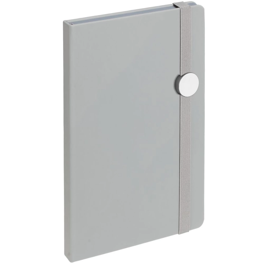 Блокнот Shall Round, серый фото 2