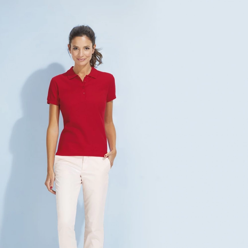 Рубашка поло женская Passion 170 красная, размер S фото 3