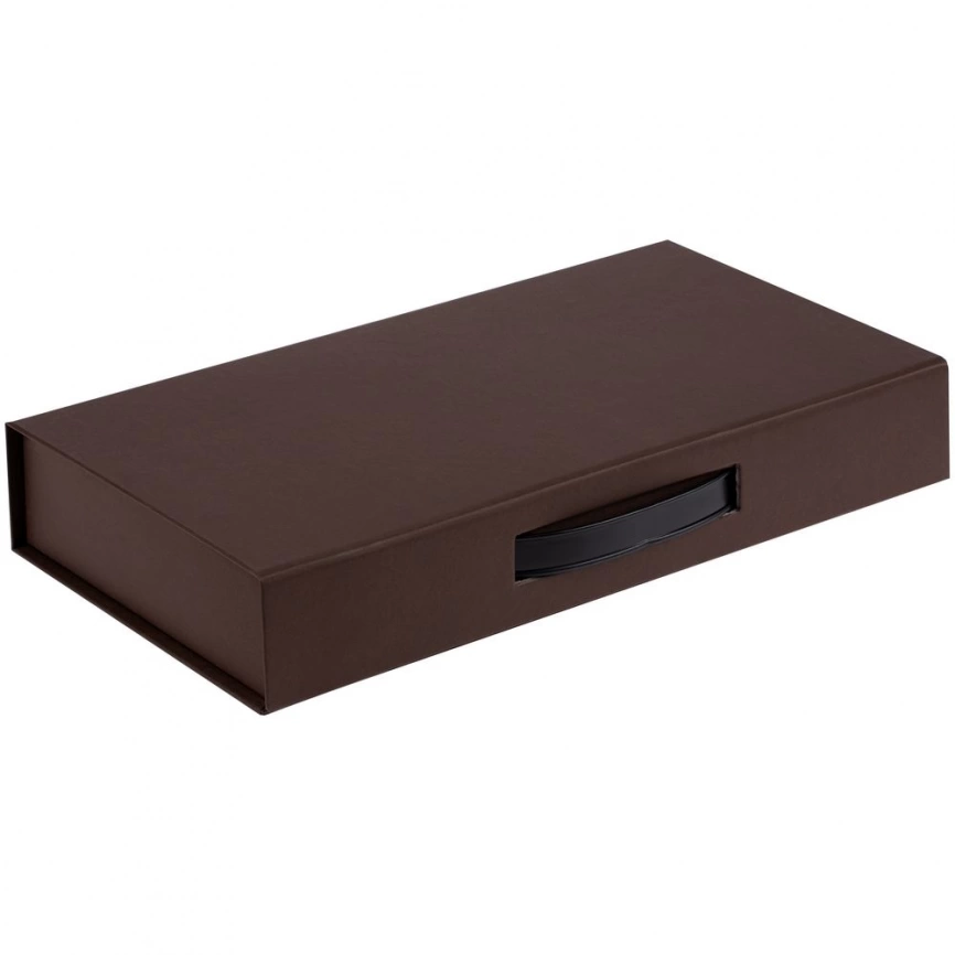 Коробка с ручкой Platt, коричневая фото 1