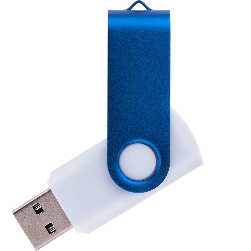 Флешка TWIST WHITE COLOR Белая с синим 4015.01.4ГБ фото 1