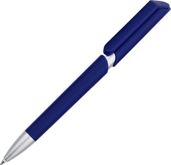 Ручка шариковая ZOOM SOFT, тёмно-синяя фото 1