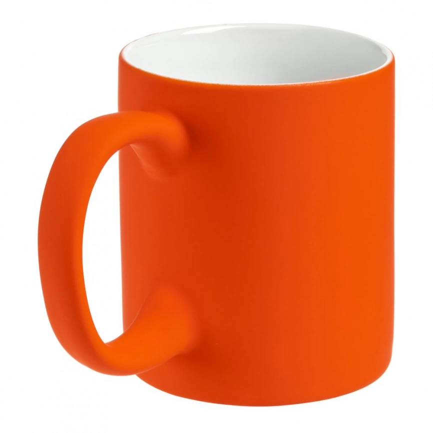 Кружка Sippy c покрытием софт-тач, 340 мл., оранжевая фото 2