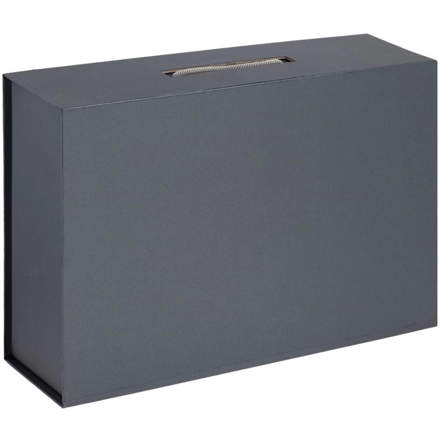 Коробка Case, подарочная, темно-серебристая фото 3