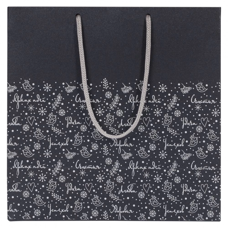 Пакет «Сказочный узор», черный фото 2