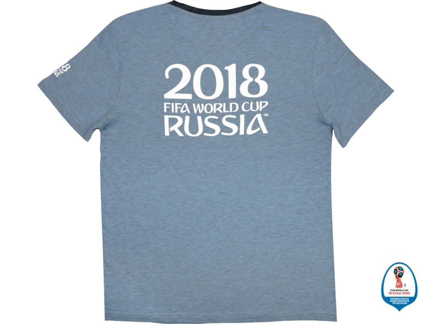 Футболка 2018 FIFA World Cup Russia™ мужская, голубой/черный фото 2