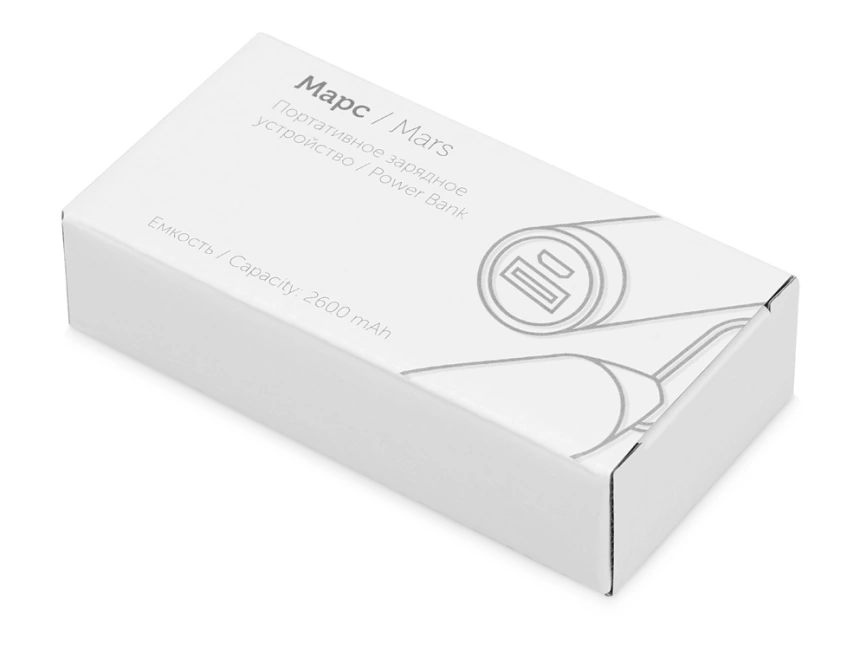 Портативное зарядное устройство Марс с карабином, 2600 mAh, серый фото 5