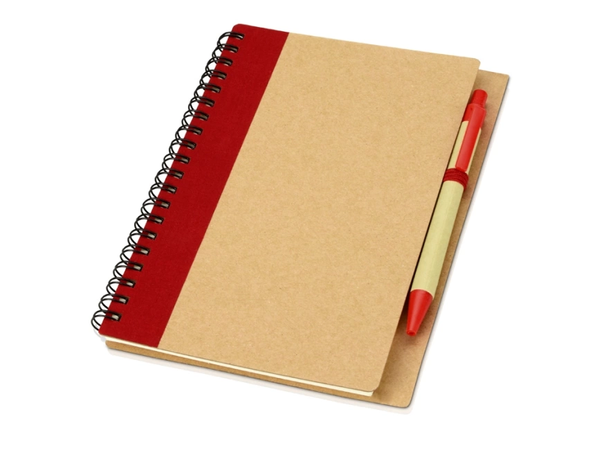Подарочный набор Essentials с флешкой и блокнотом А5 с ручкой, красный фото 7