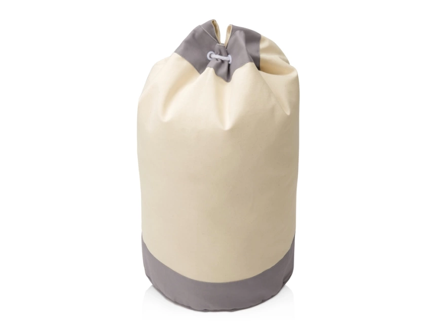 Рюкзак-мешок Indiana хлопковый, 180гр, натуральный/серый фото 1