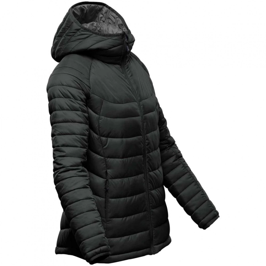 Куртка компактная женская Stavanger черная с серым, размер M фото 4