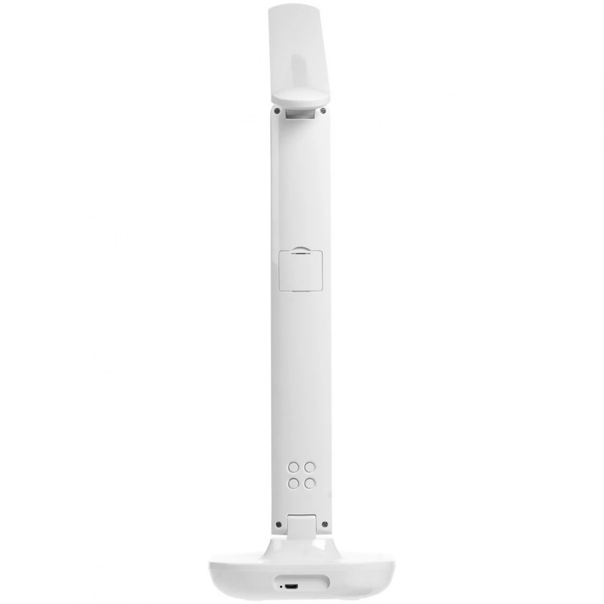 Настольная лампа с часами и календарем Office Torch, белая фото 4