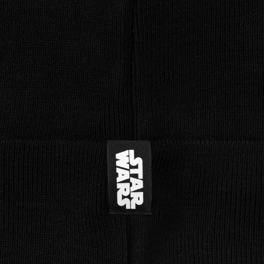 Шапка с люминесцентной вышивкой Star Wars, черная фото 3
