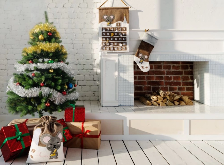 Носок для подарков Noel, с мышкой фото 6