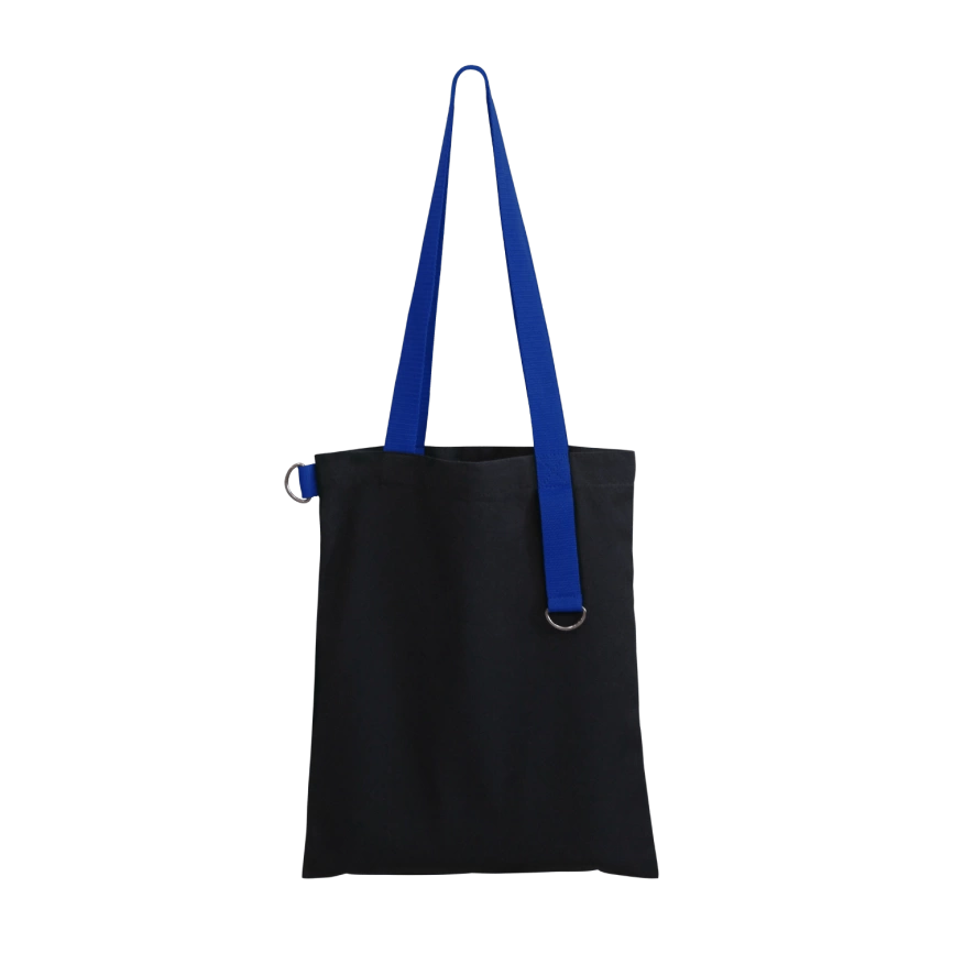 Шоппер Superbag black (чёрный с синим) фото 1