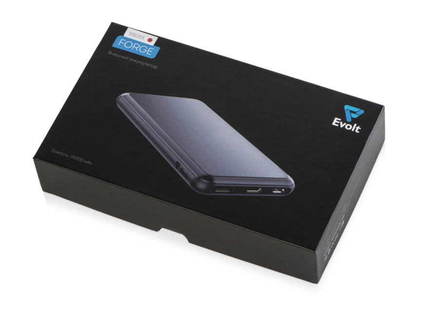 Внешний аккумулятор Forge, Evolt, металл, 10000mah, красный фото 8