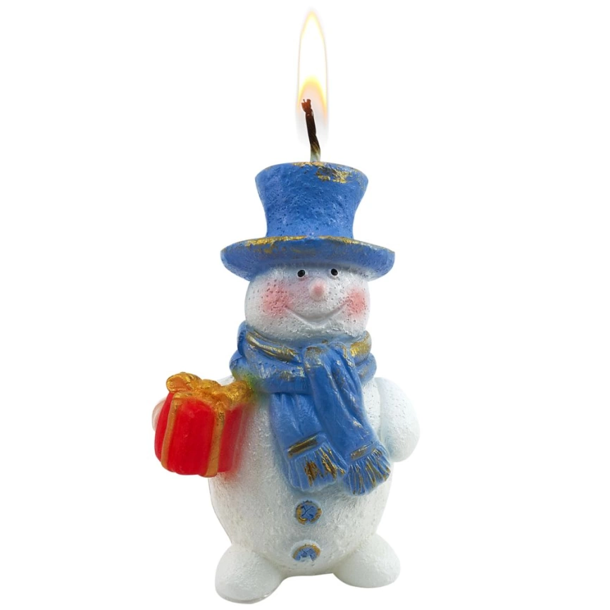 Свеча «Снеговик» фото 3