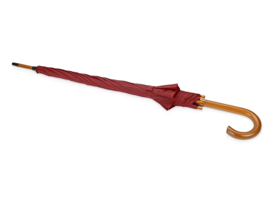 Зонт-трость Радуга, бордовый фото 3