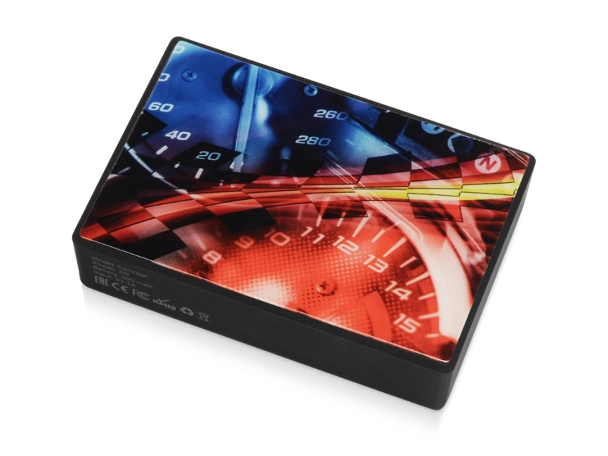 Портативная колонка Concept с полноцетной печатью, черный фото 10