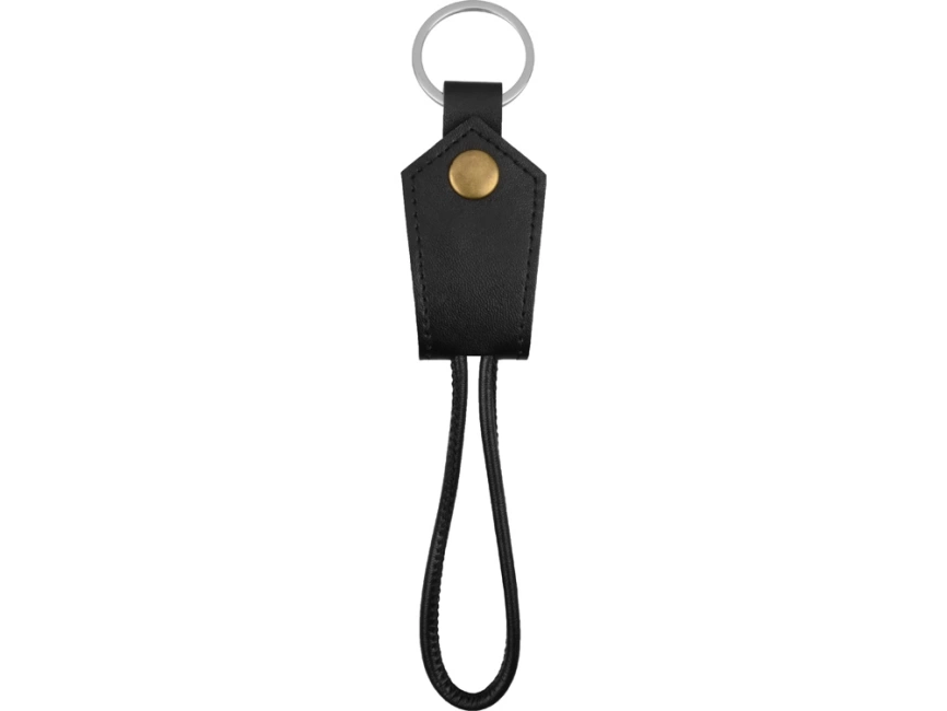 Кабель-брелок USB-Lightning Pelle, черный фото 5