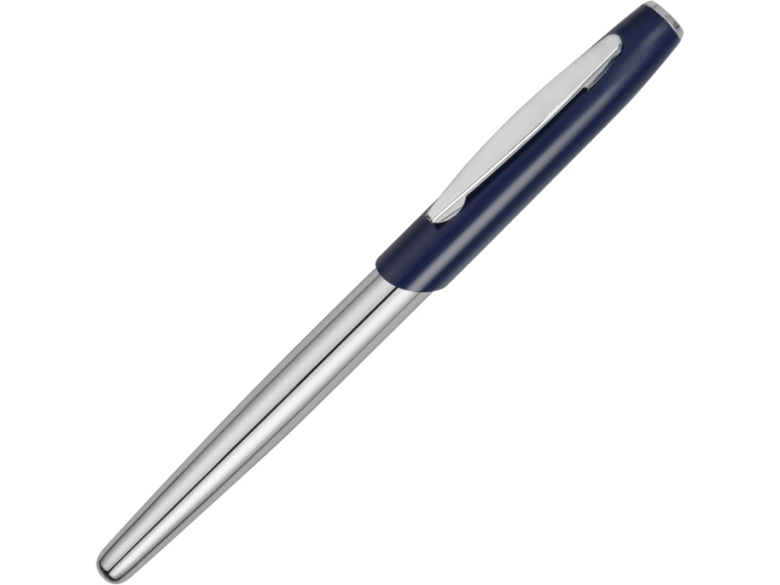 Ручка-роллер Geneva, серебристый/синий фото 1