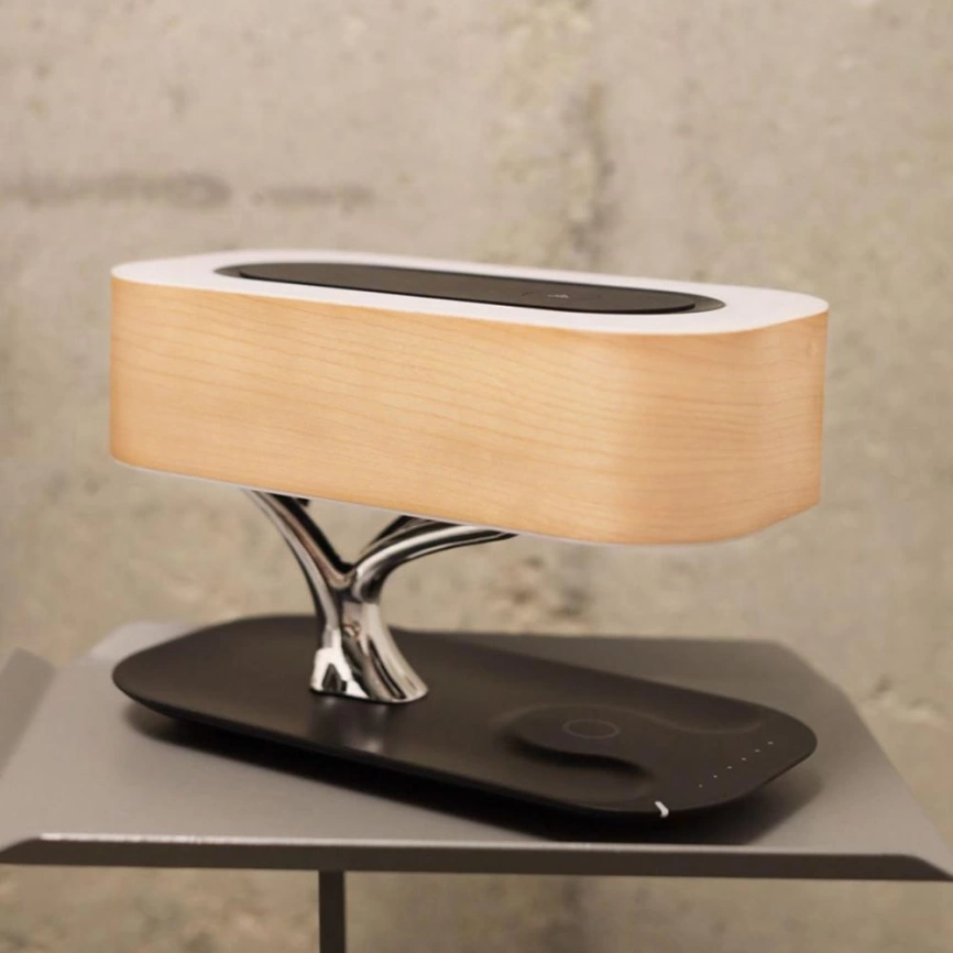 Настольная лампа Budera с беспроводной зарядкой и колонкой фото 3