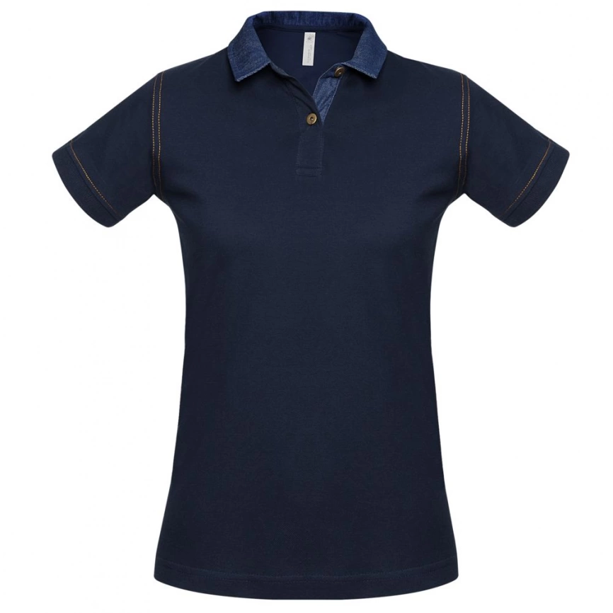 Рубашка поло женская DNM Forward темно-синяя, размер S фото 1
