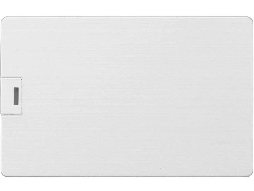 Флеш-карта USB 2.0 16 Gb в виде металлической карты Card Metal, серебристый фото 4
