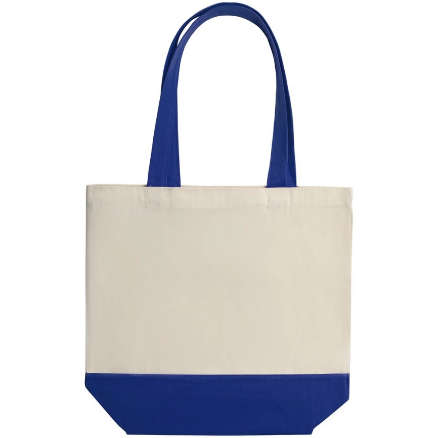 Холщовая сумка Shopaholic, ярко-синяя фото 3