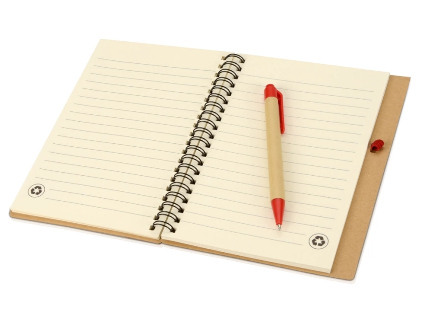 Подарочный набор Essentials с флешкой и блокнотом А5 с ручкой, красный фото 8