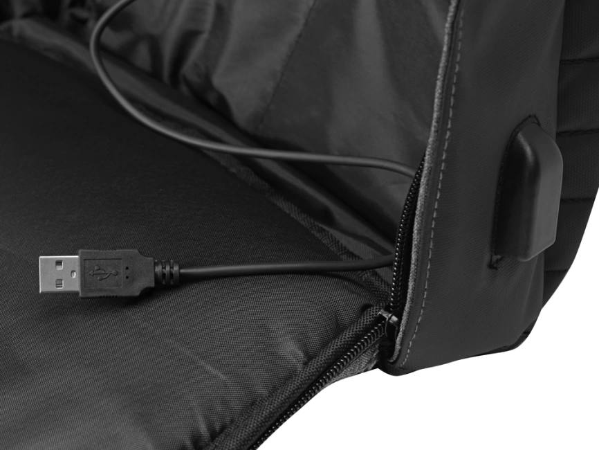 Противокражный рюкзак Comfort для ноутбука 15'', серый/черный фото 4
