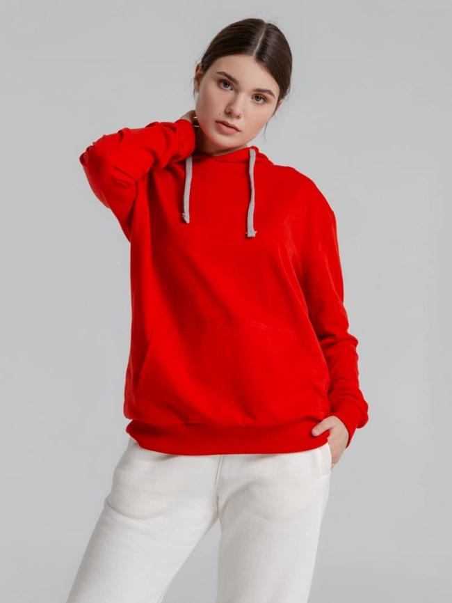 Толстовка с капюшоном Unit Kirenga красная, размер M фото 15