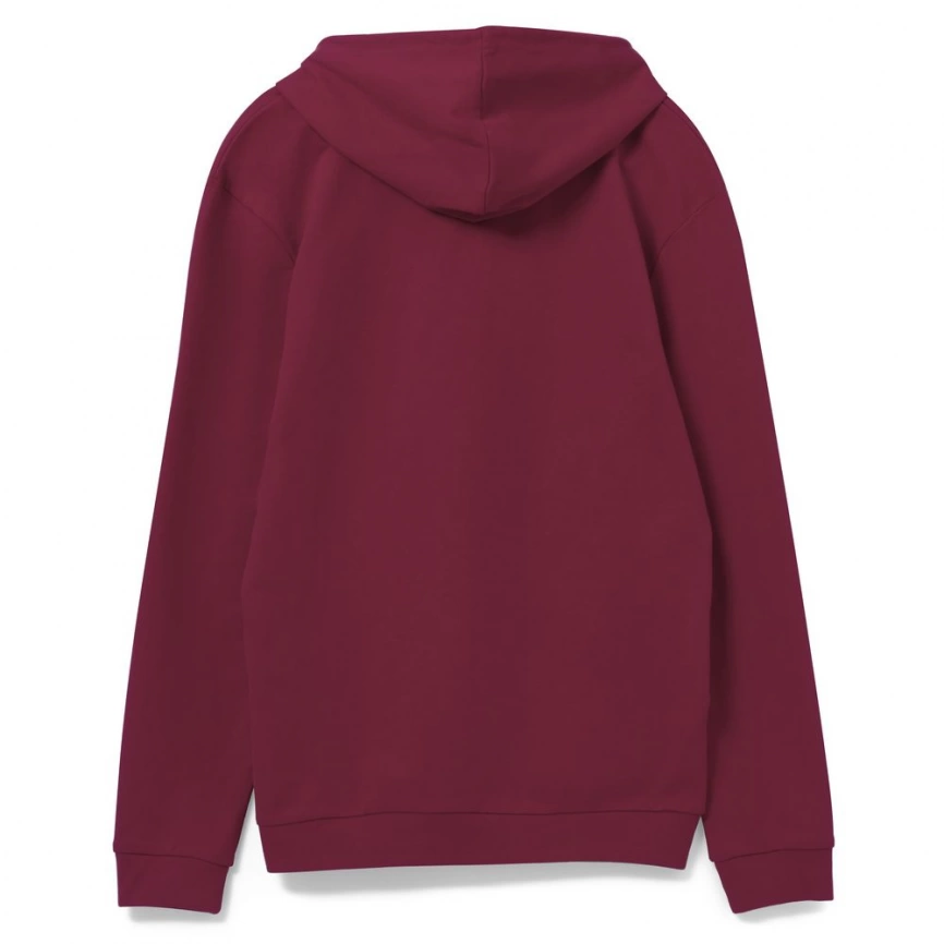 Толстовка с капюшоном унисекс Hoodie, бордовая, размер M фото 7