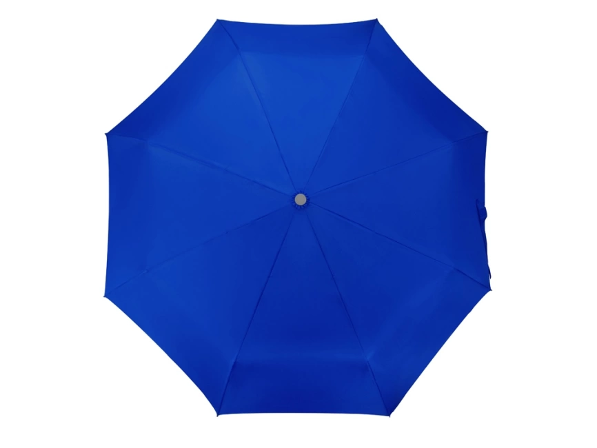 Зонт складной Tempe, механический, 3 сложения, с чехлом, синий фото 6