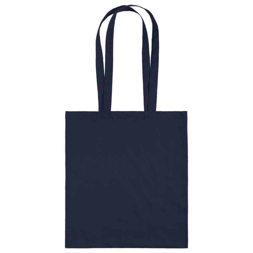 Холщовая сумка Basic 105, темно-синяя фото 3