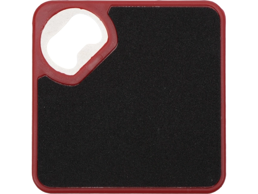 Подставка для кружки с открывалкой Liso, черный/красный фото 4