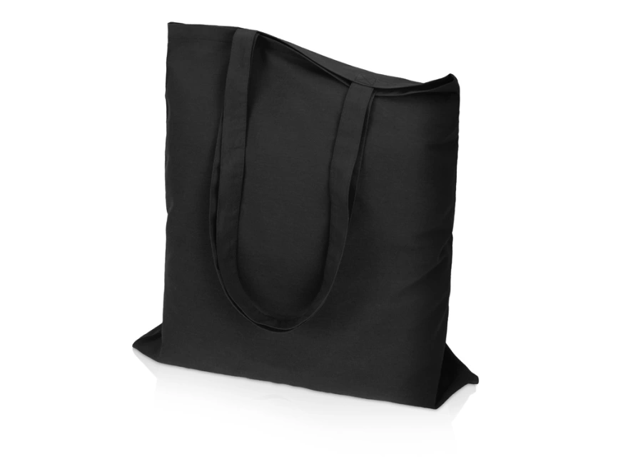 Сумка для шопинга Carryme 140 хлопковая, 140 г/м2, черный фото 1