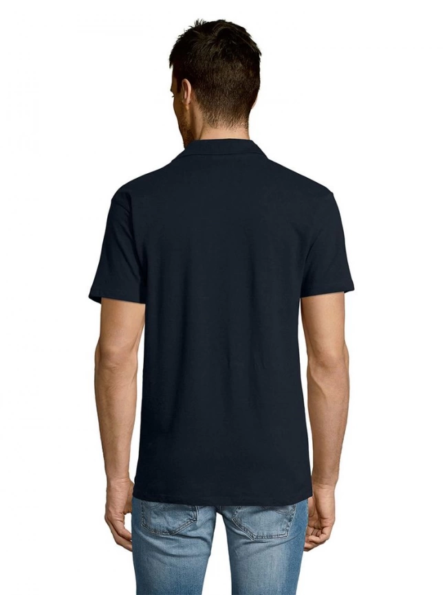 Рубашка поло мужская Summer 170 темно-синяя (navy), размер XXL фото 13