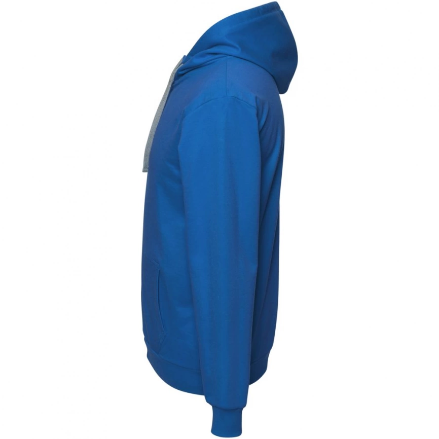 Толстовка с капюшоном на молнии Unit Siverga ярко-синяя, размер L фото 3