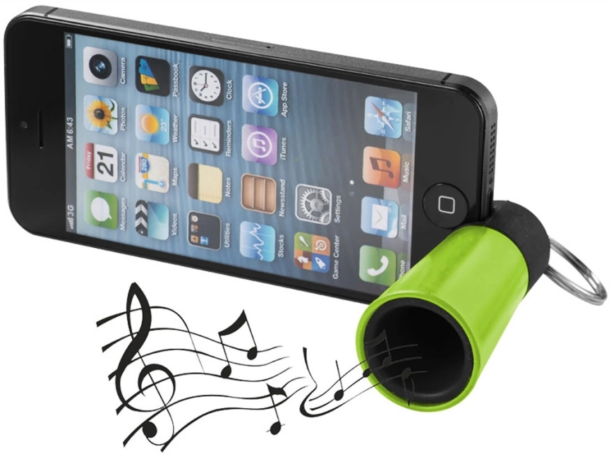 Усилитель-подставка для смартфона Sonic, лайм фото 4