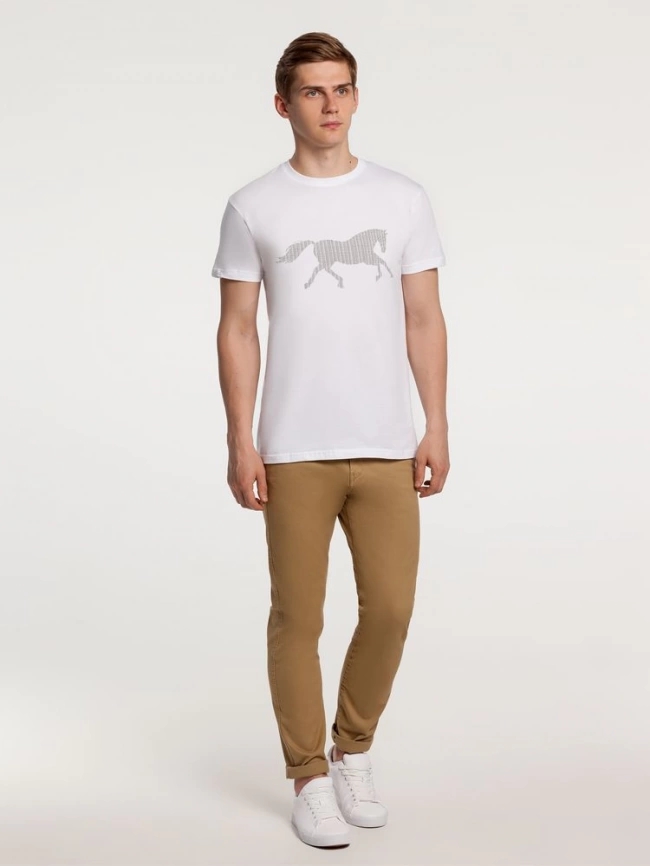 Футболка «Коньтекст», белая, размер S фото 3