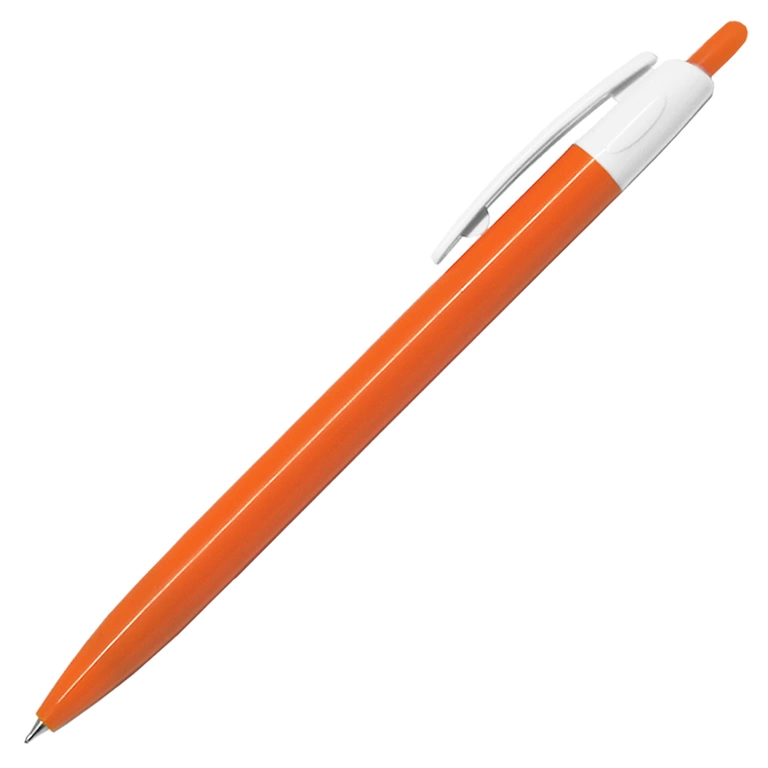 Ручка шариковая, пластик, оранжевый/белый, Barron фото 1