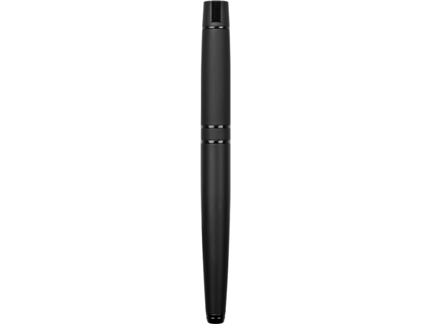 Ручка металлическая роллер Uma VIP R GUM soft-touch с зеркальной гравировкой, черный фото 7