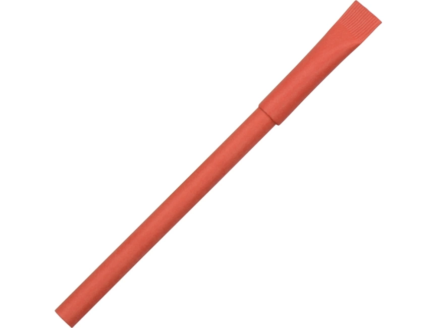 Ручка картонная с колпачком Recycled, красный (Р) фото 1