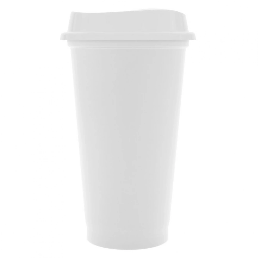 Стакан с крышкой Color Cap White, 450 мл., белый фото 1