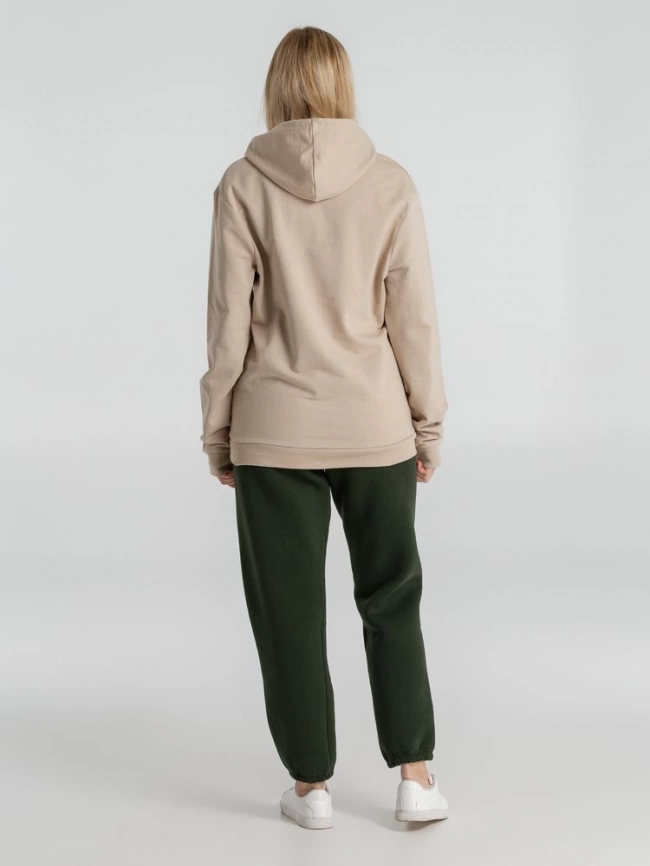 Толстовка с капюшоном унисекс Hoodie, бежевая, размер 3XL фото 18