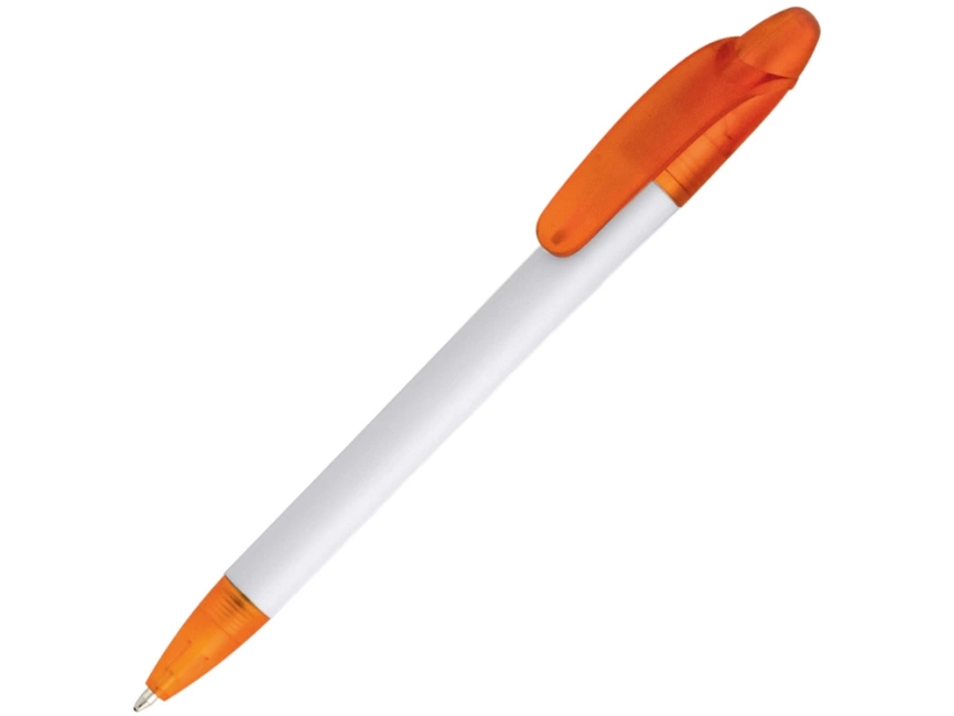 Ручка шариковая Celebrity Эвита, белая с оранжевым фото 1