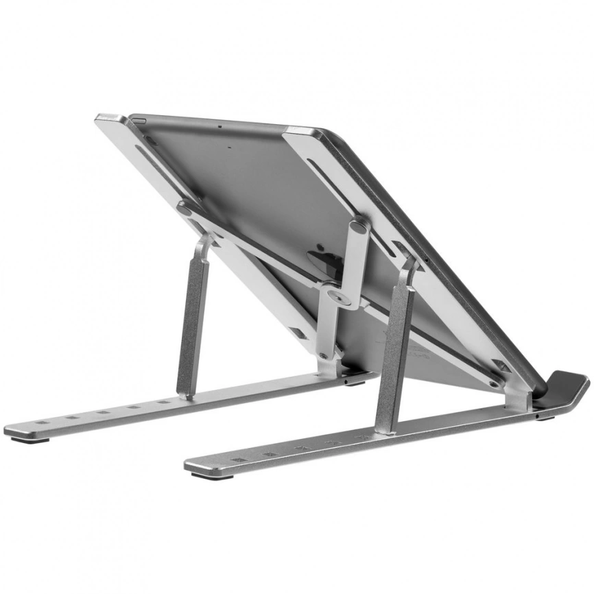 Подставка для ноутбука и планшета Scaffold, серебристая фото 4