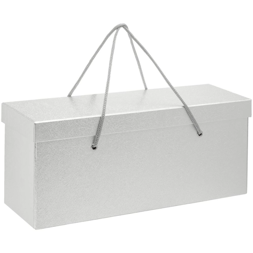 Коробка с веревочными ручками Packardi, серебристая фото 1