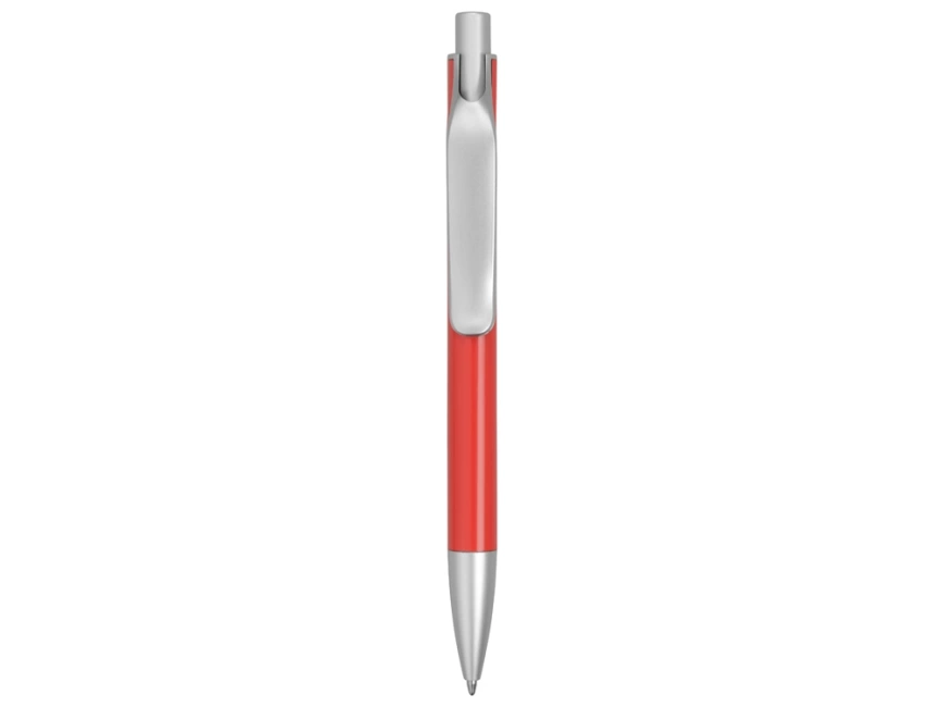 Ручка металлическая шариковая Large, красный/серебристый фото 2