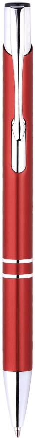 Ручка металлическая KOSKO, красная с серебристым фото 4