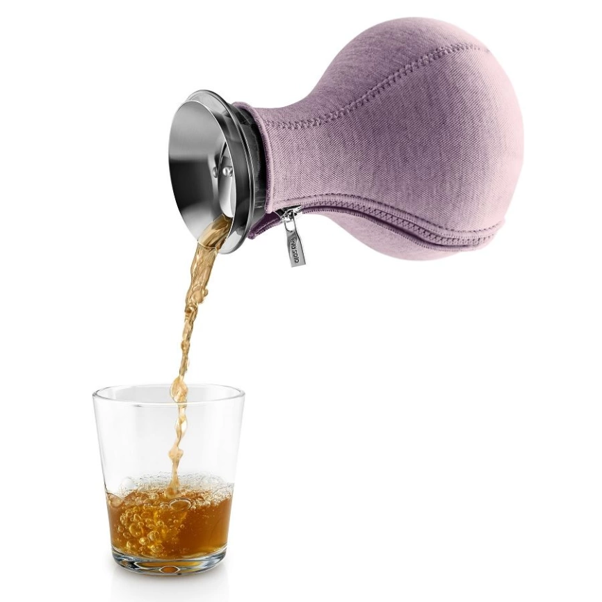 Чайник заварочный Tea Maker в чехле, светло-розовый фото 2